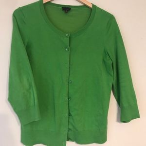 Talbots Green Cardigan